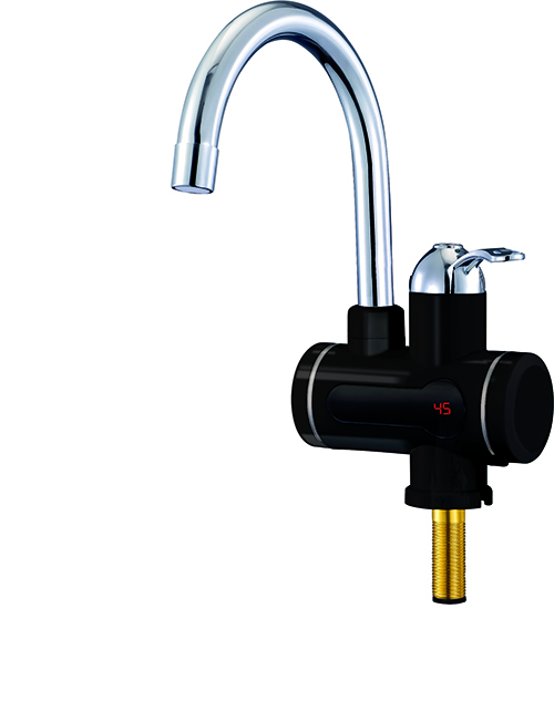 MAUK 2in1 Armatur-Durchlauferhitzer/ Wasserhahn Schwarz 2800-3000 W, 60°C