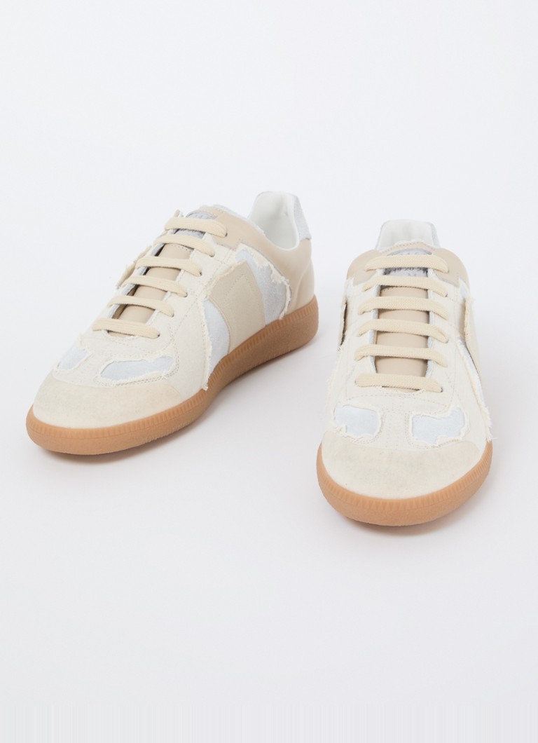 Maison Margiela Replica-sneaker med detaljer i lammeskinn