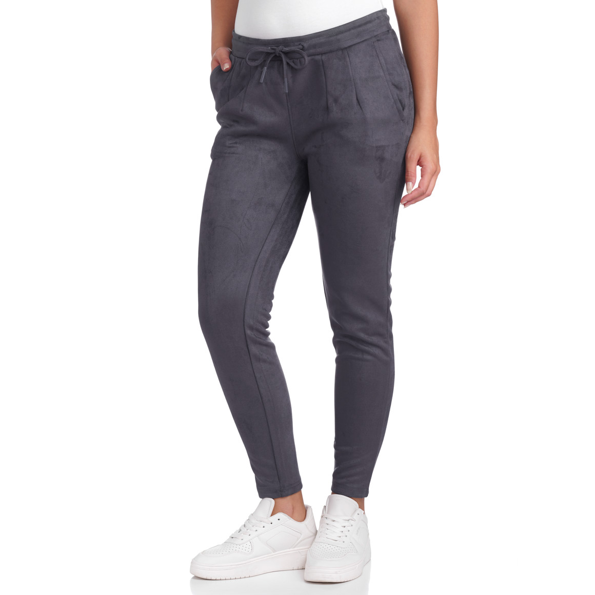 Damen Jogpants in Veloursoptik