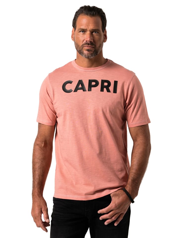 JP1880 Kurzarm T-Shirt in dunkles apricot günstig kaufen