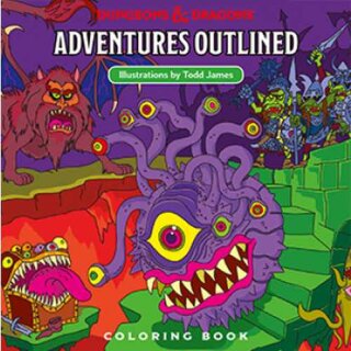 D&D Adventures  Outlined Coloring Book (EN)