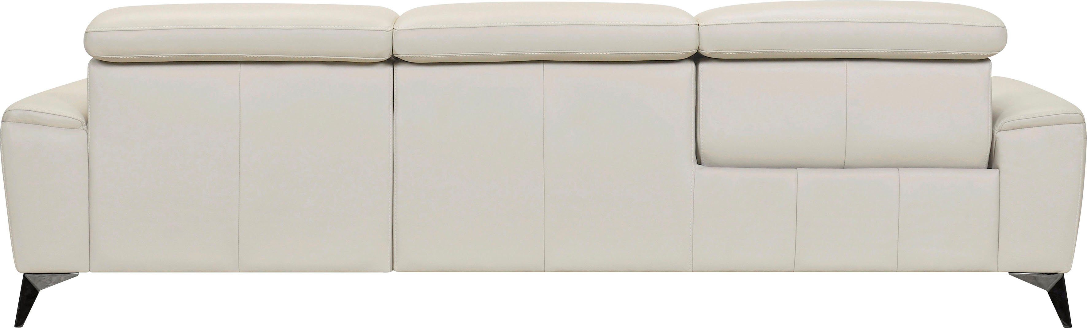 Places of Style Ecksofa Theron, elektrische Relaxfunktion, USB-Anschluss, manuelle Kopfteilverstellung