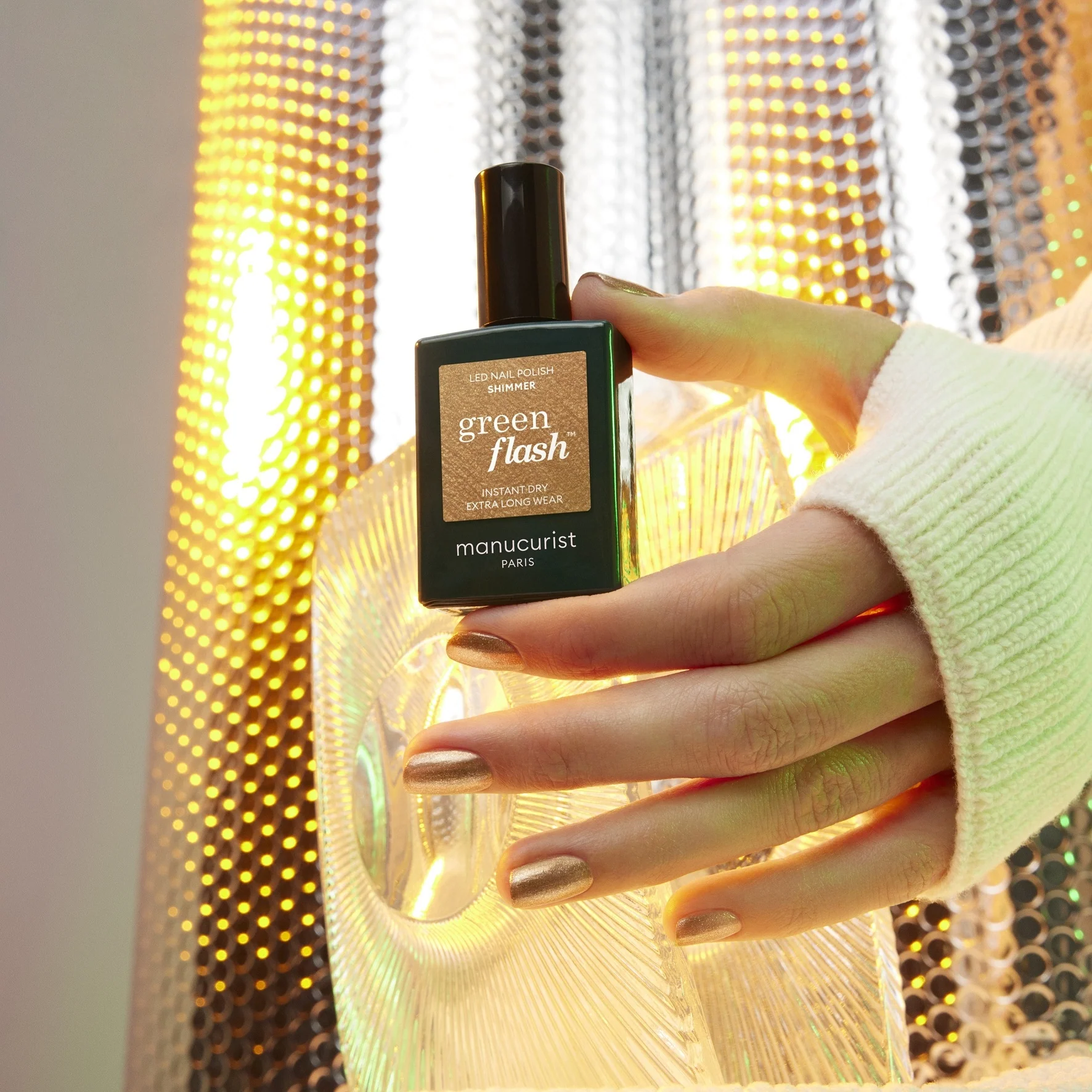 Uñas GREEN FLASH - Esmalte de uñas semipermanente - Esmalte de uñas con efecto gel