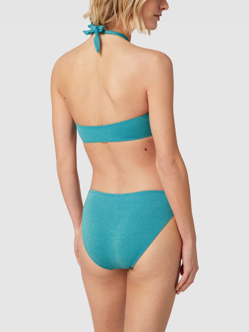 Bikini-Oberteil mit Schnürung in türkis