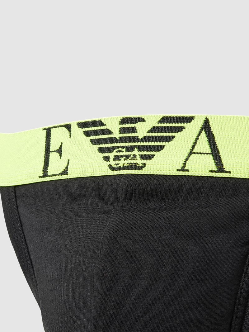 Jockstrap mit Logo-Bund im 2er-Pack in schwarz