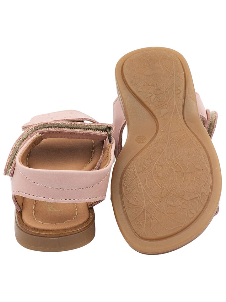 POM POM Leder-Sandalen in Rosa günstig kaufen