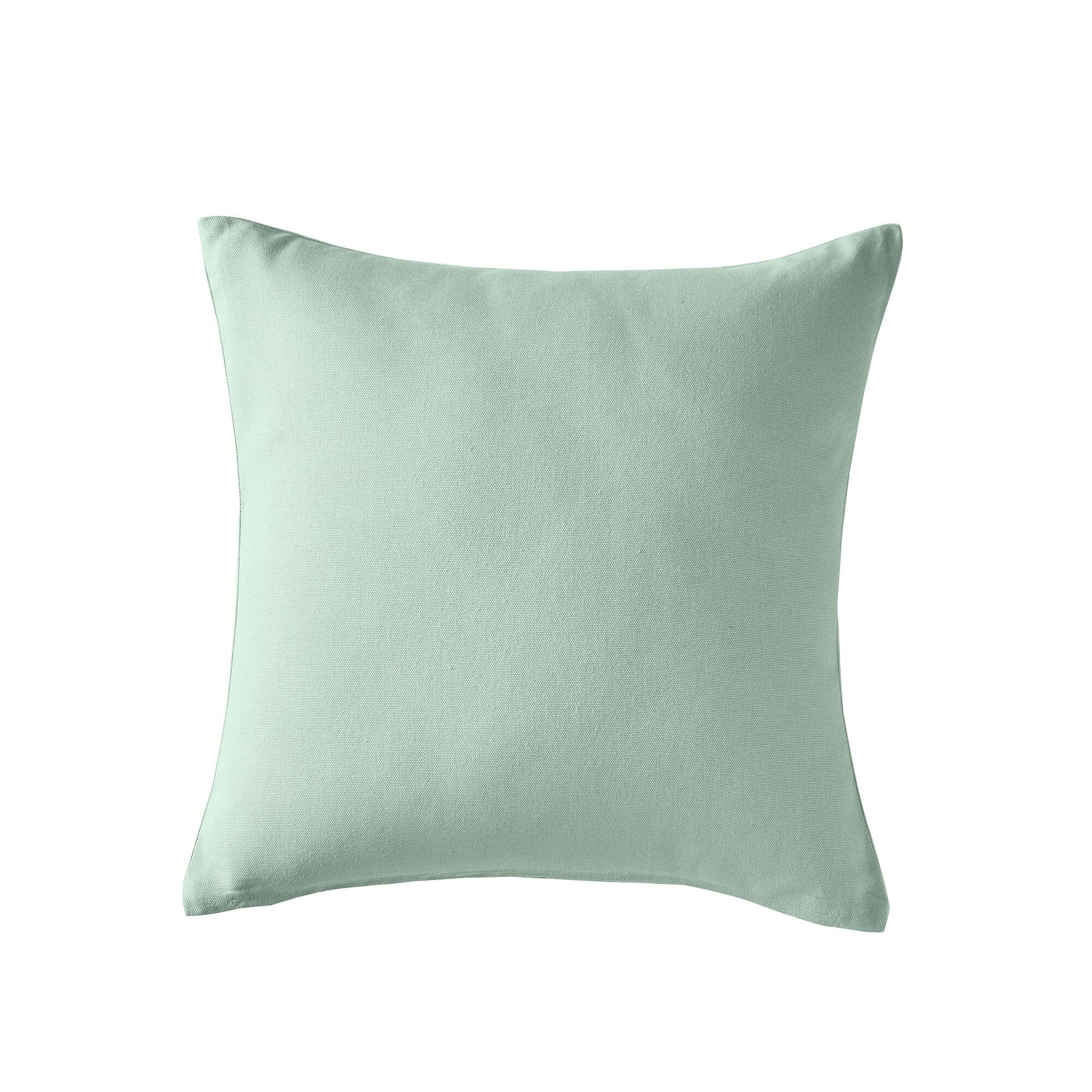 Housse de coussin unie bachette