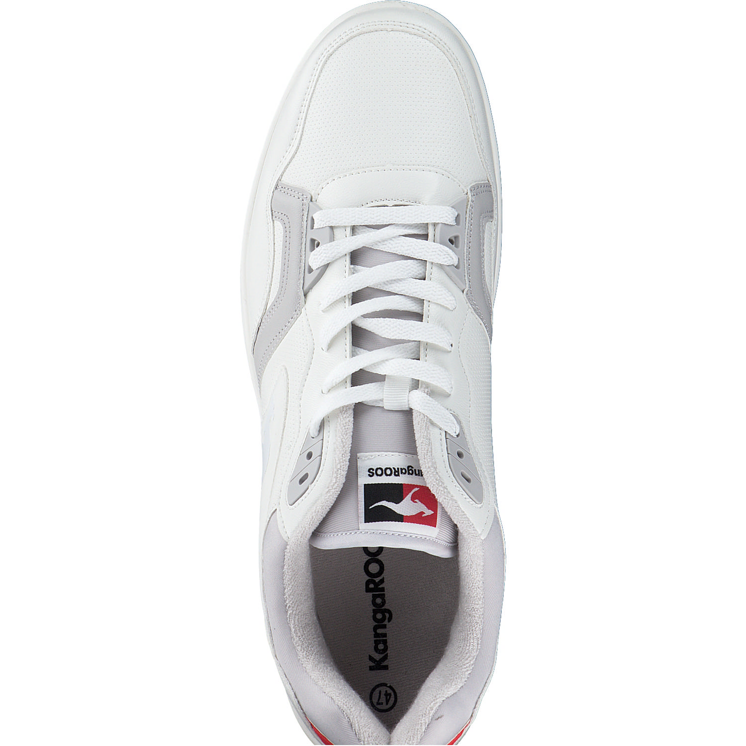KangaROOS K-Slam Point 80018, Sneakers Low, Herren, White k red