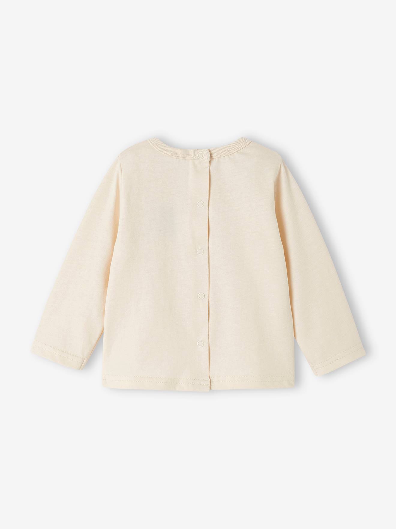 T-shirt bébé manches longues écru