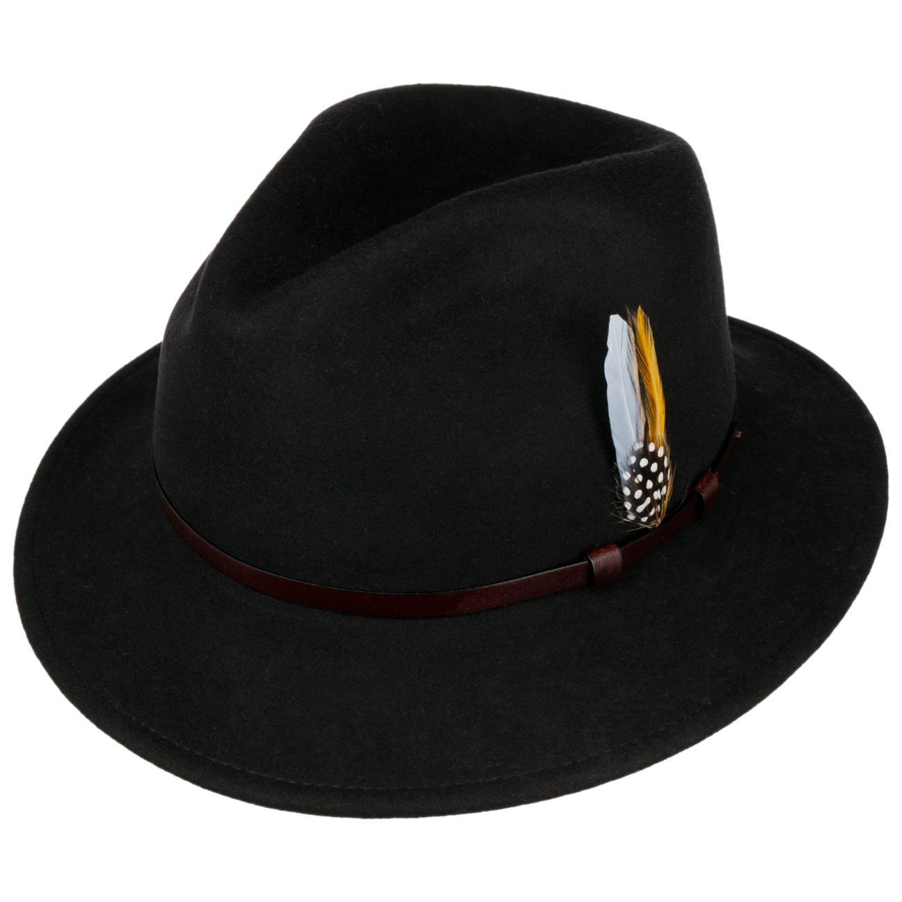 Lierys Filzhut (1-St) Wollhut mit Lederband, Made in Italy