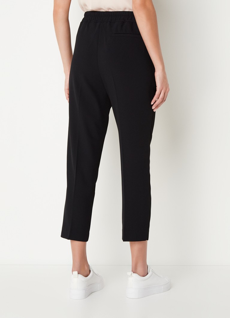 Pantaloni Reiss Hailey cu talie înaltă, croială slim, lungime scurtă și buzunare laterale.