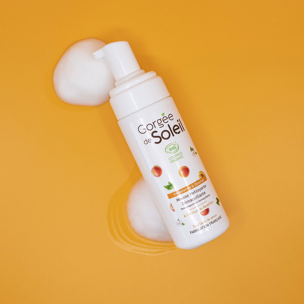 gorgée de soleil Mousse nettoyante démaquillante Démaquillant