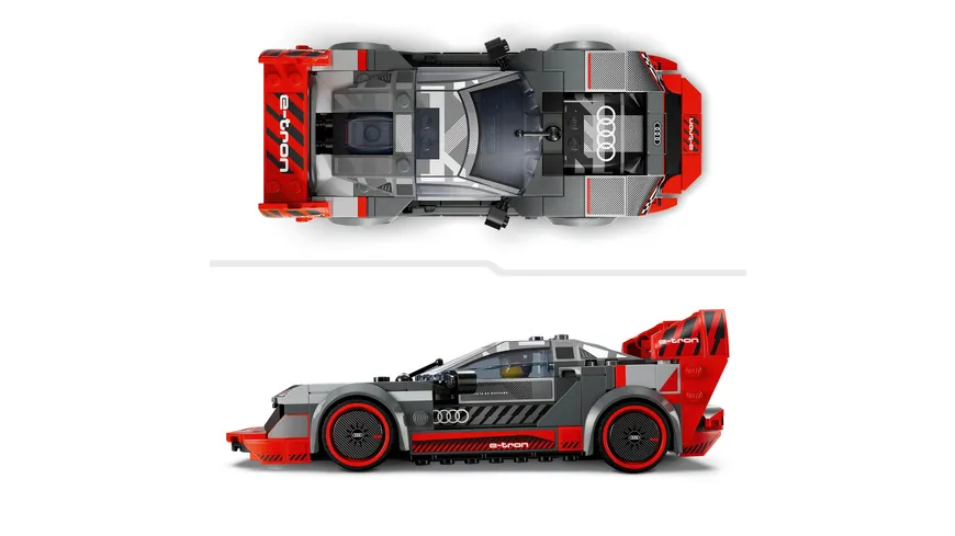 LEGO Speed Champions 76921 Audi S1 e-tron quattro Rennwagen Spielzeug-Auto