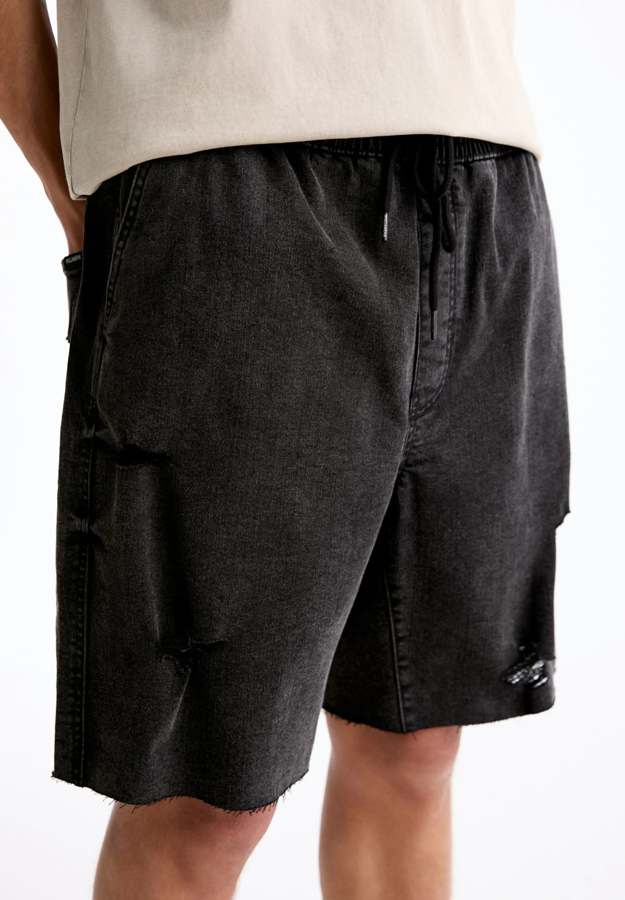 Bermudas rasgadas Pull&Bear - Shorts vaqueros