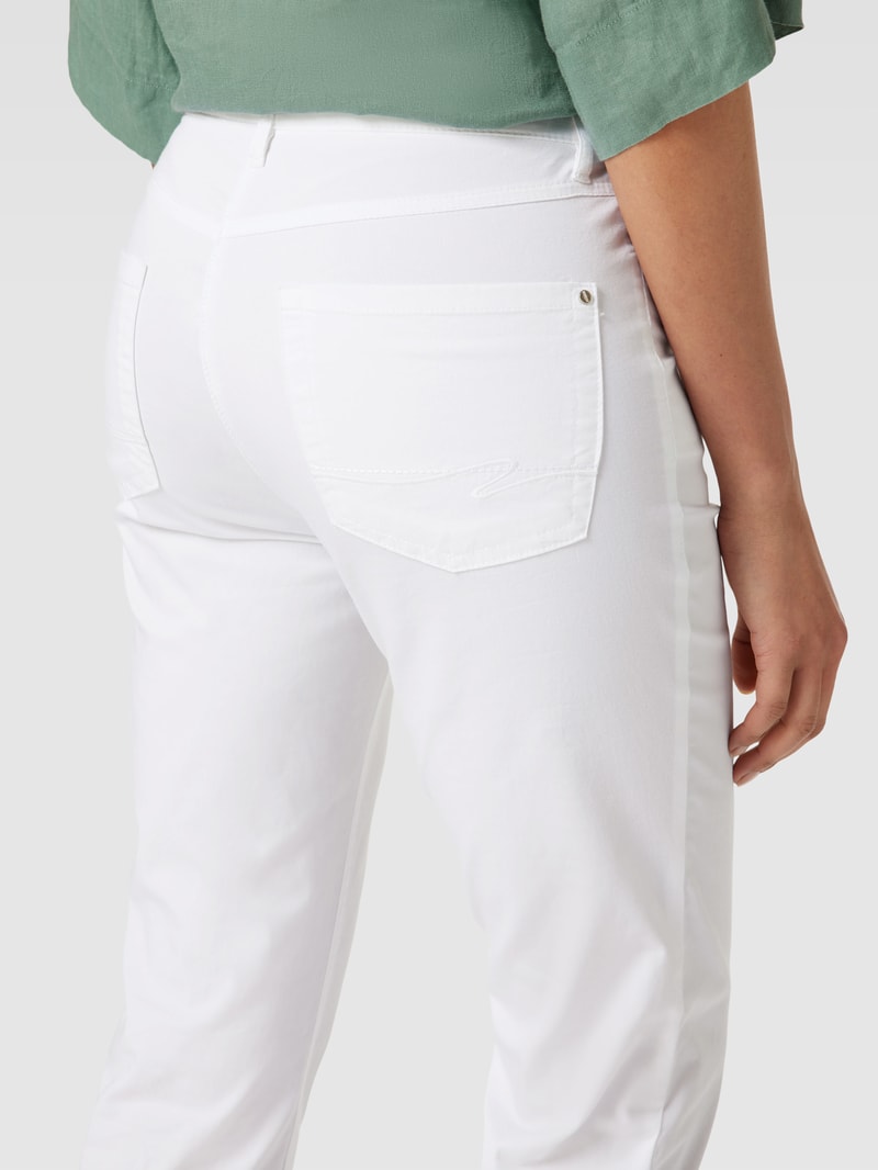 Hose im 5-Pocket-Design Modell 'CORA' in weiß