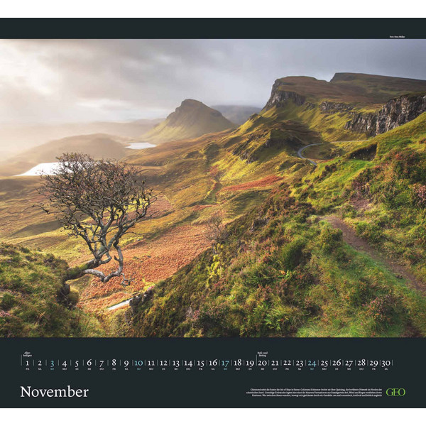 GEO KLASSIKER: TRAUMPFADE 2024 - WAND-KALENDER - Kalender