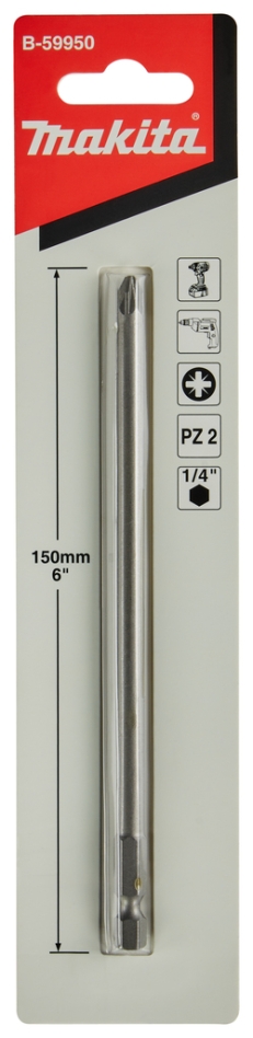 Makita Accessories B-59950 Screwdriver PZ2 x 150 mm