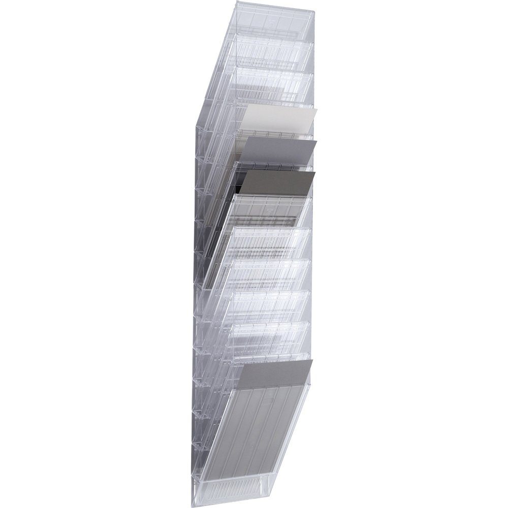 DURABLE Zeitungsständer Durable FLEXXIBOXX 12 A4 1709763400 Prospekthalter Transparent DIN A4