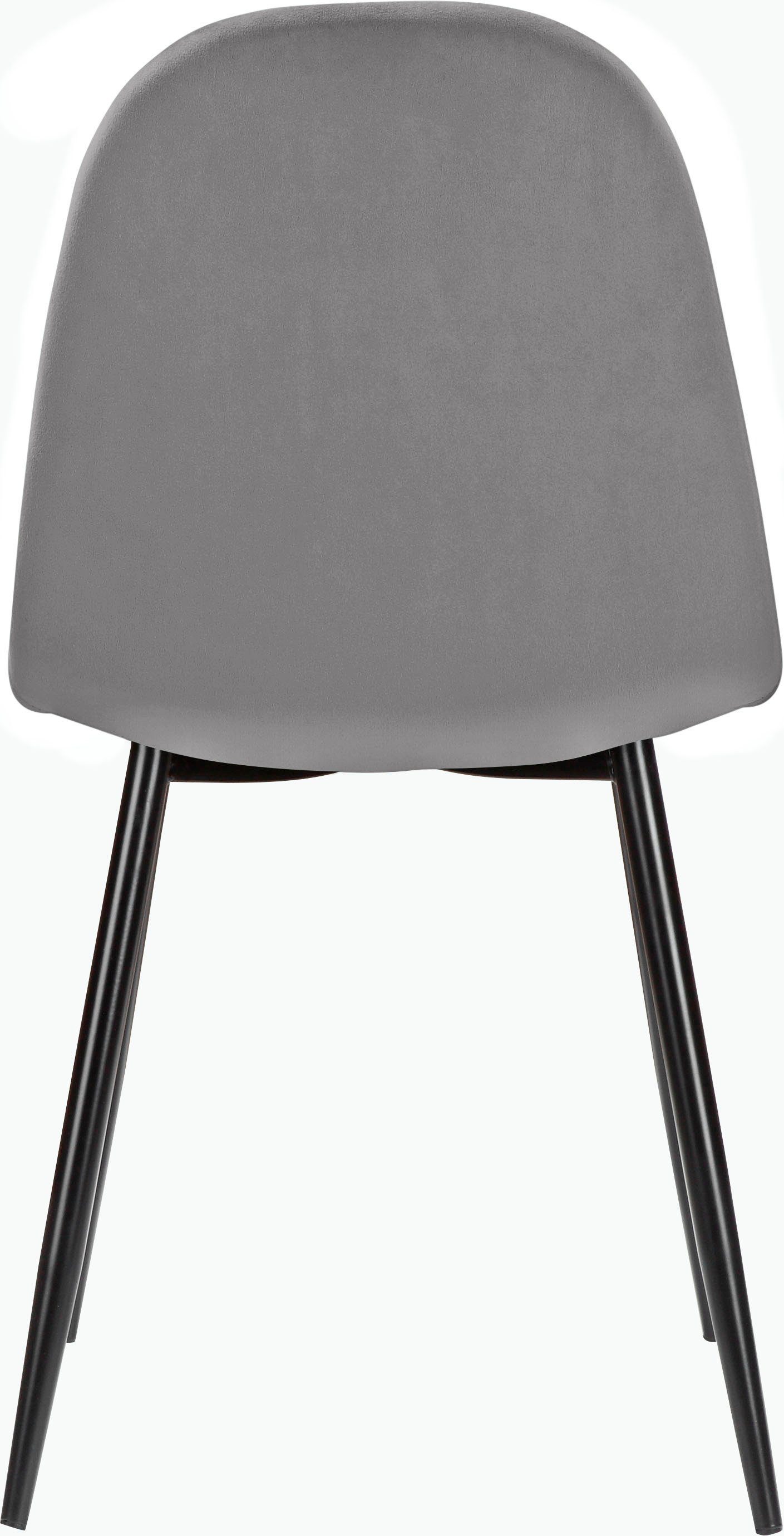 Leonique Essgruppe Eadwine, (Set, 5-tlg), bestehend aus Eadwine Esstisch rund 100 Ø cm und 4 Esszimmerstühlen
