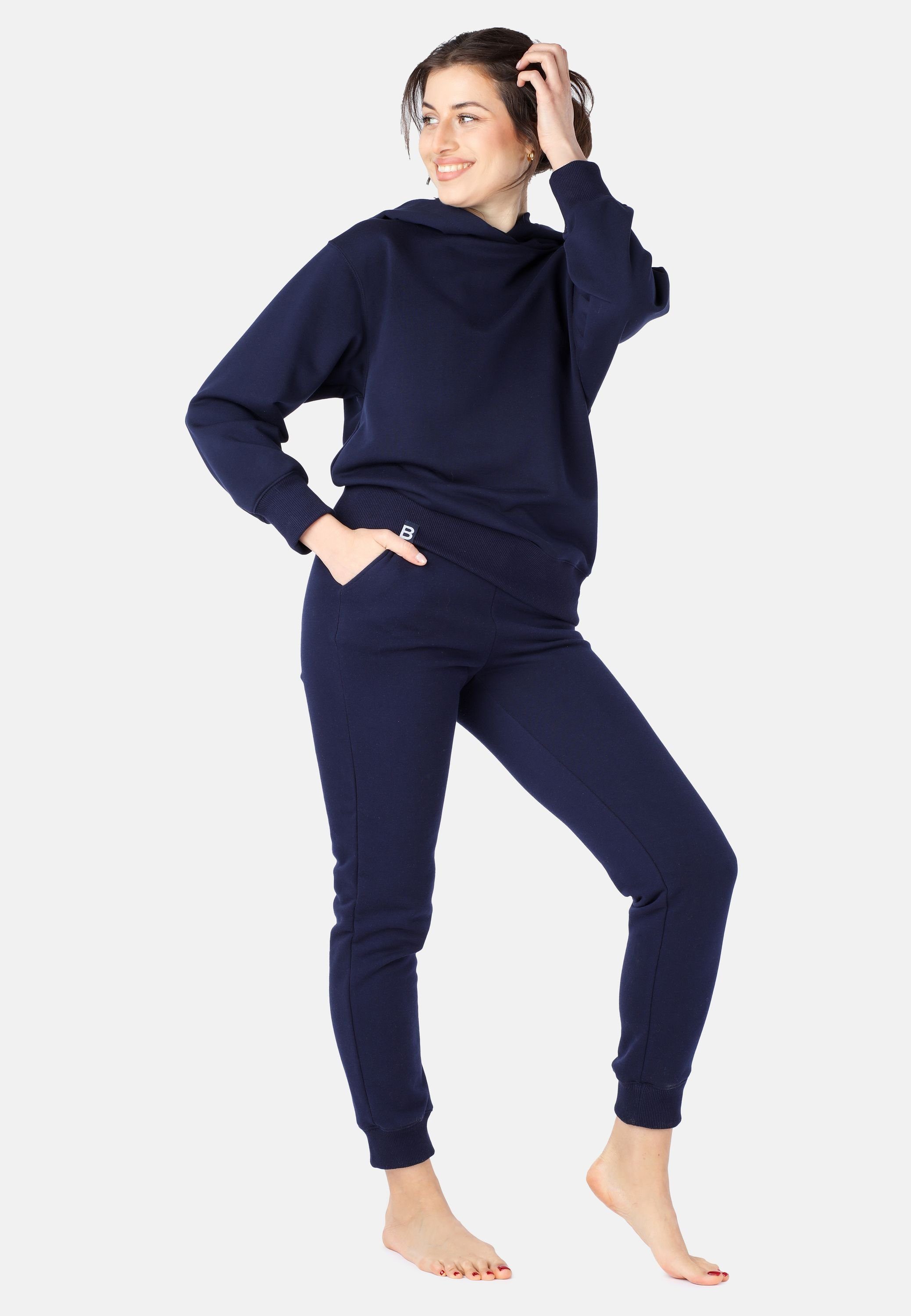 Bellivalini Jogginganzug Sportanzug Damen Jogginganzug aus Baumwolle Zweiteiler langarm BLV223