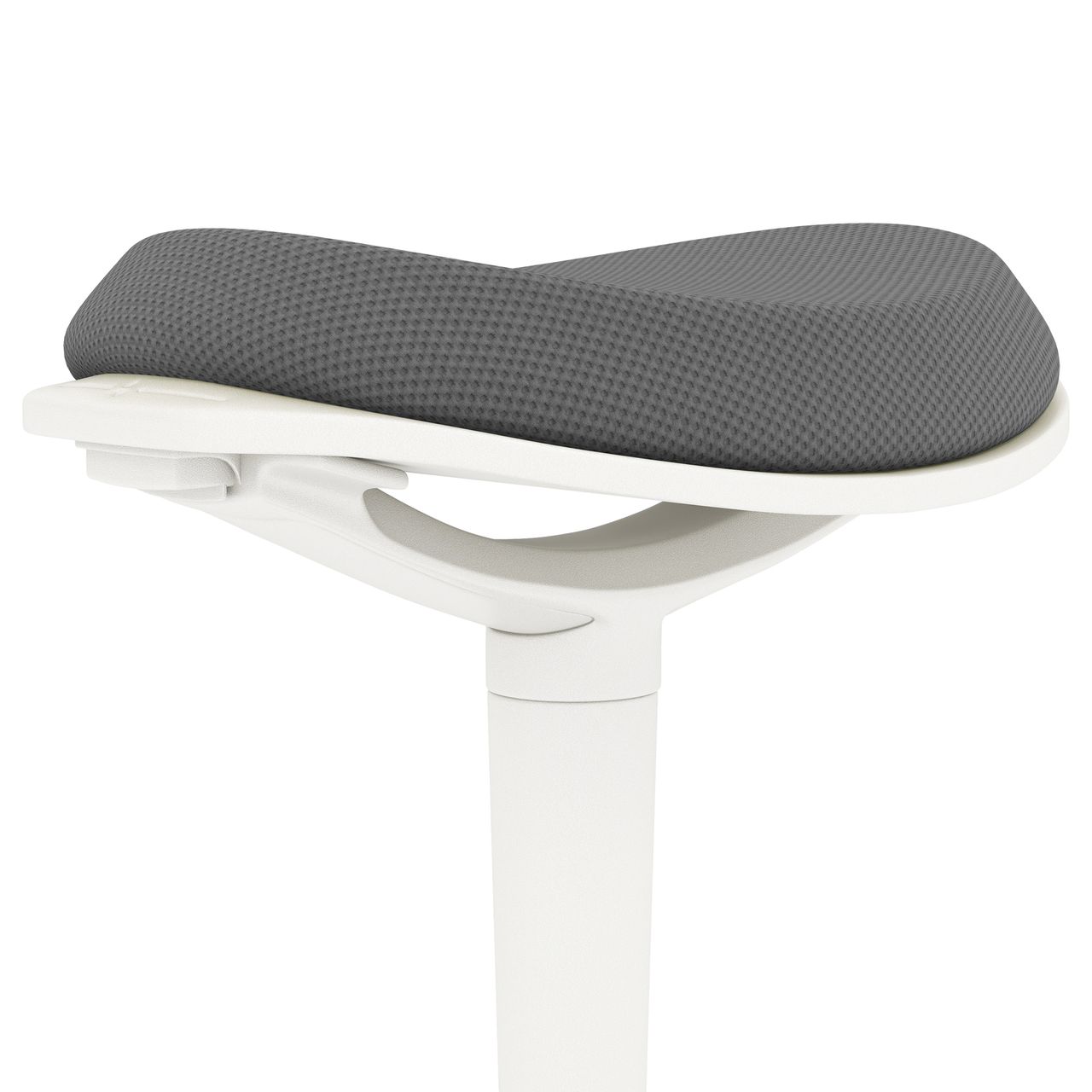 HOMCOM Sitzhocker ergonomischer Bürohocker, 56,5-71,5 cm höhenverstellbar, Grau