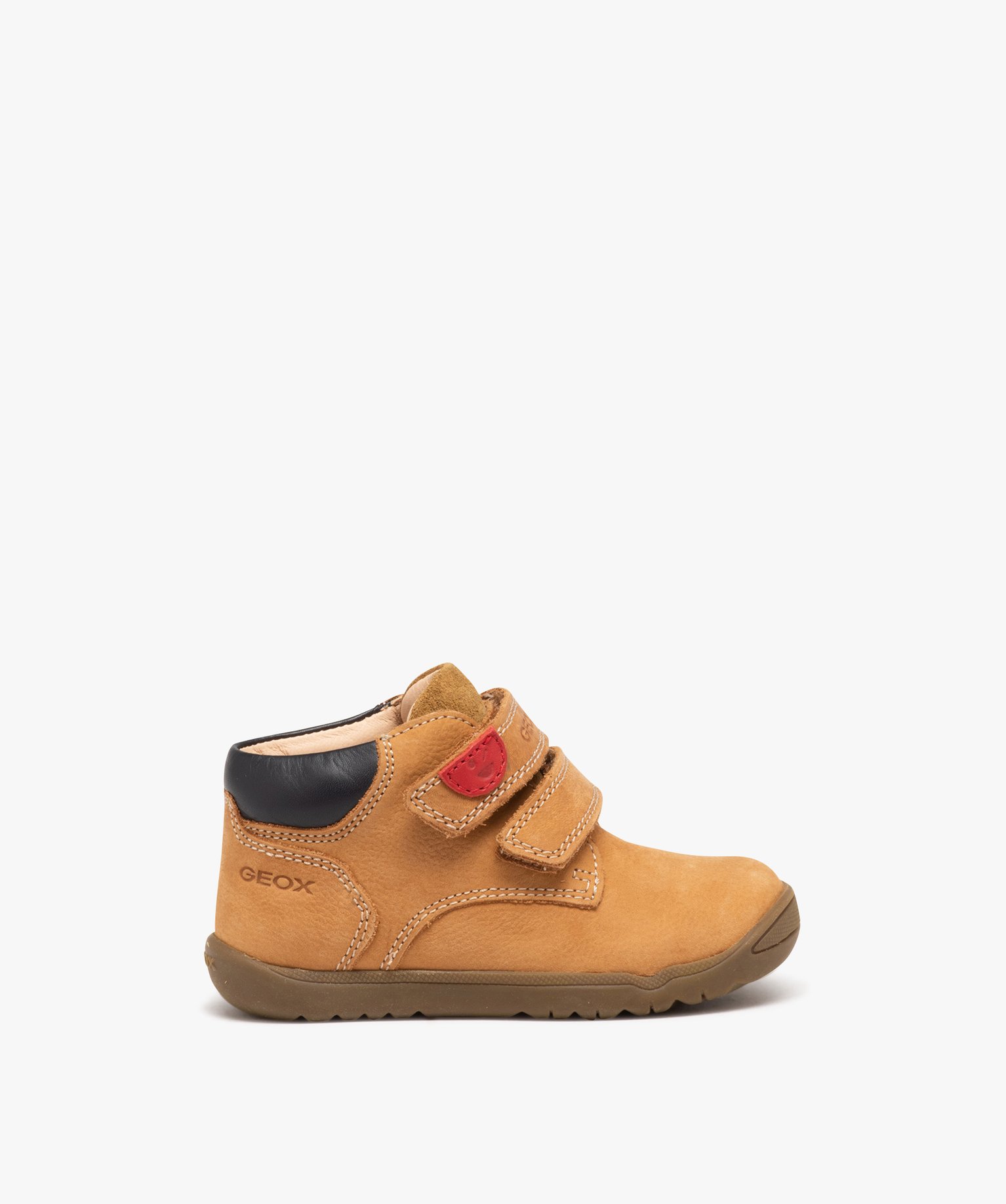 Chaussures premiers pas bébé Garçon unies en suédine - Geox jaune | GEMO