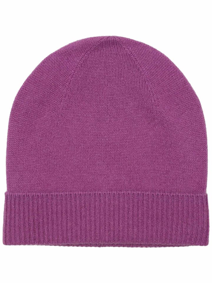 Zwillingsherz Kaschmir-Beanie in Lila günstig kaufen onesize