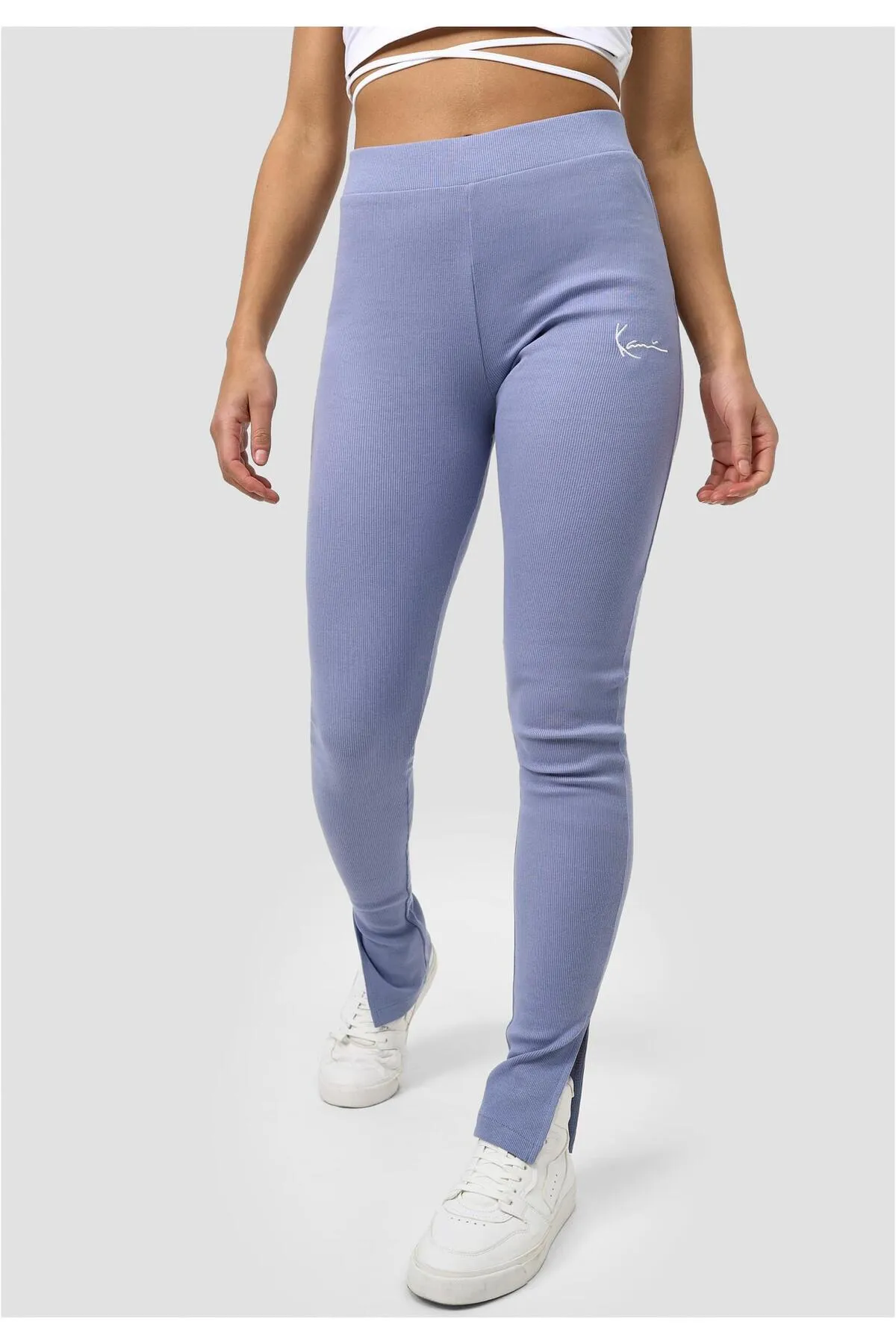 KARL KANI  Leggings - Blau - Mittlerer Bund