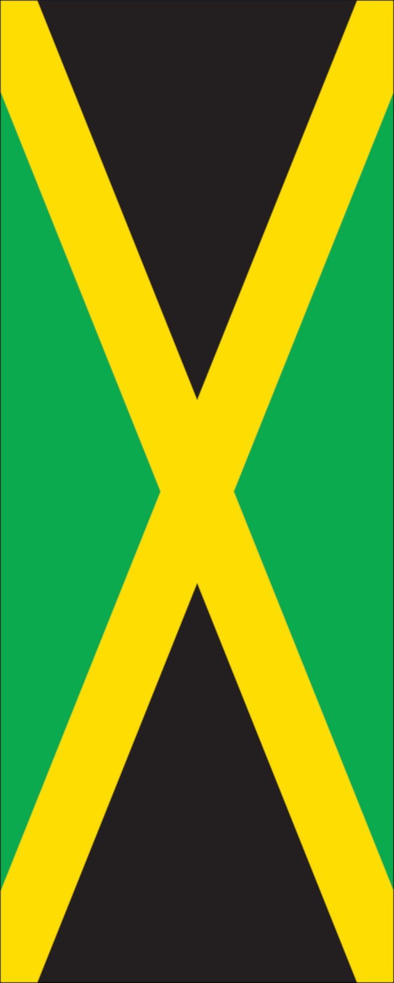 flaggenmeer Flagge Flagge Jamaika 110 g/m² Hochformat