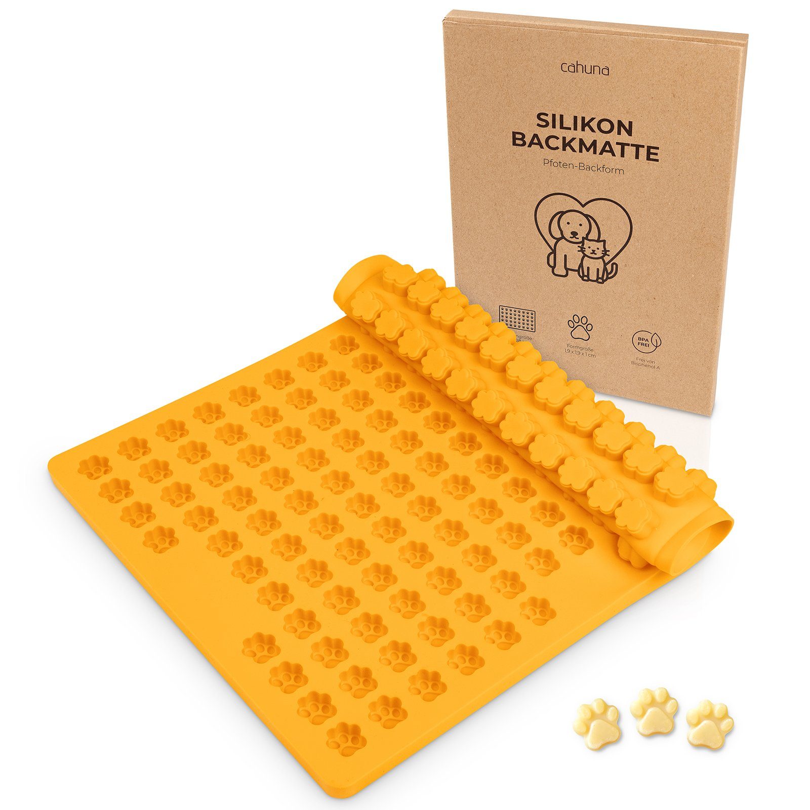 Lemodo Silikonform Backform für Hundekekse, Hundeleckerli backen, hergestellt aus Premium-Silikon mit Antihaftwirkung