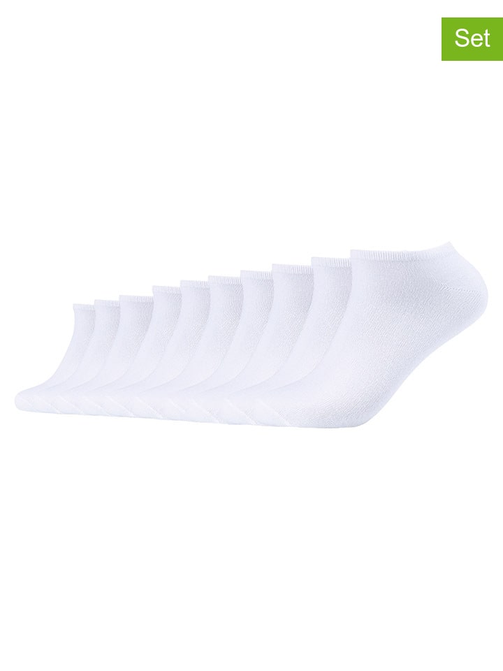 s.Oliver 10er-Set: Sneakersocken in Weiß günstig kaufen