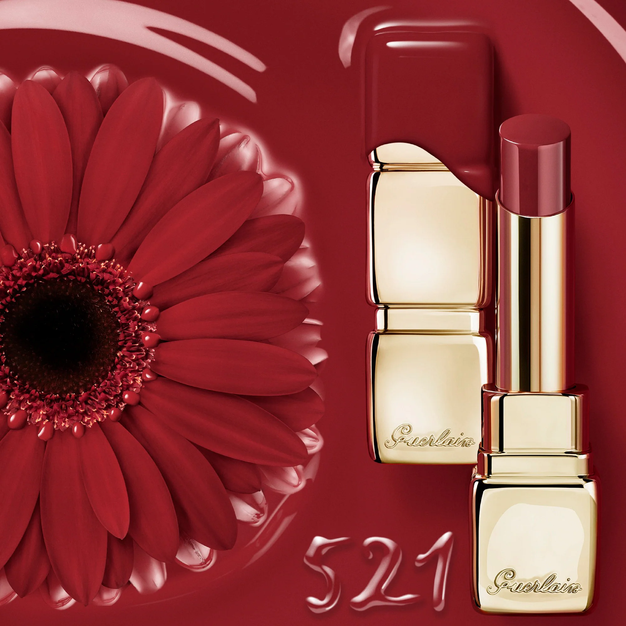 Lápiz labial KissKiss Shine Bloom - Lápiz labial brillante, Lápiz labial