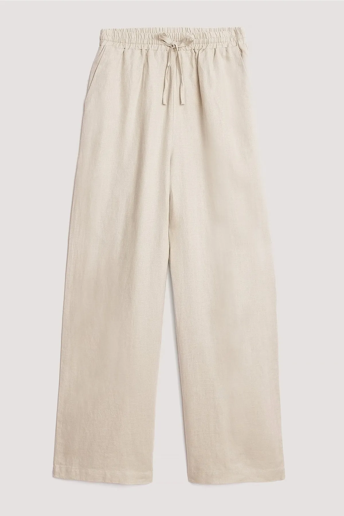 NA-KD  Leinenhose mit elastischem Bund