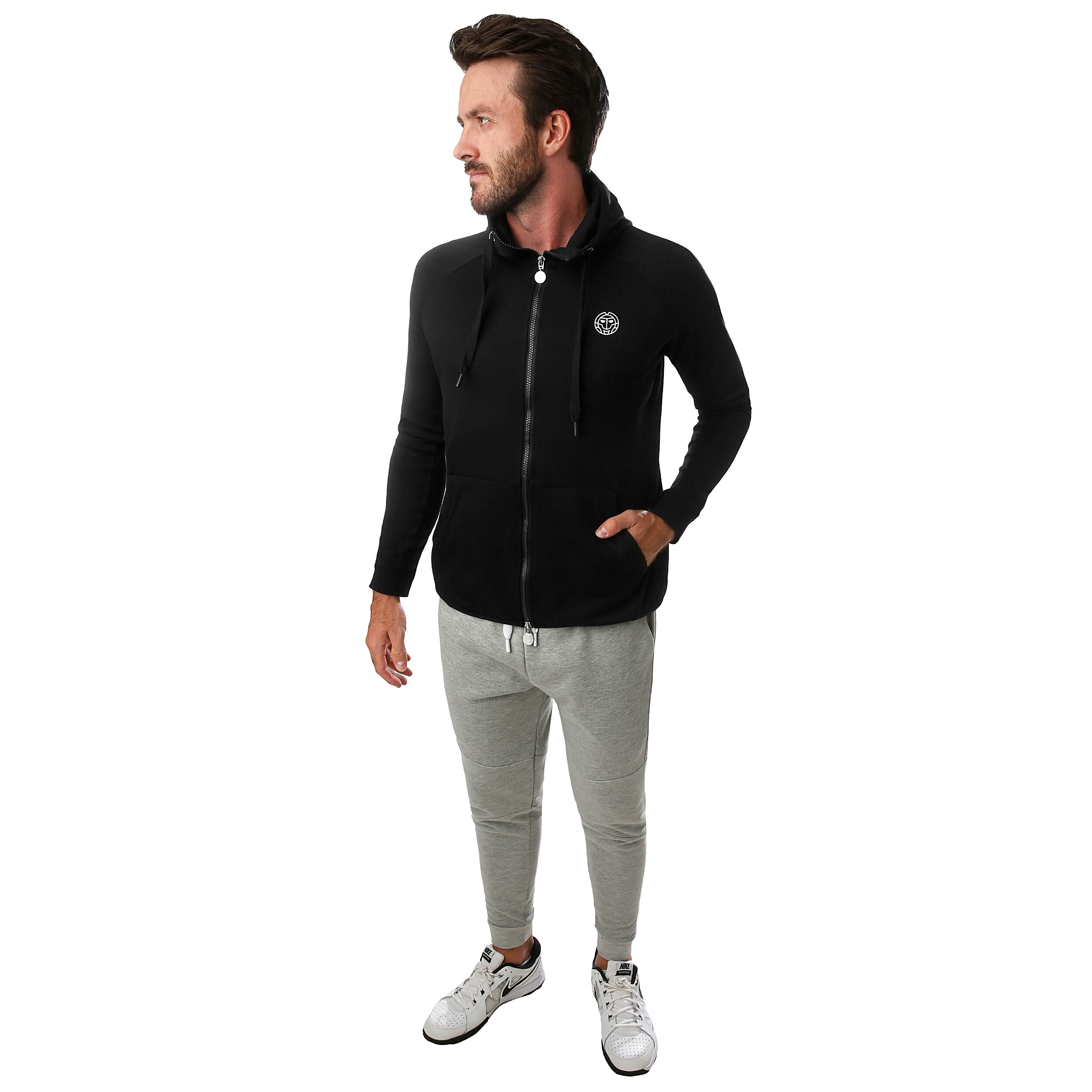 Jamol Tech Trainingsjacke Herren - Schwarz, Weiß
