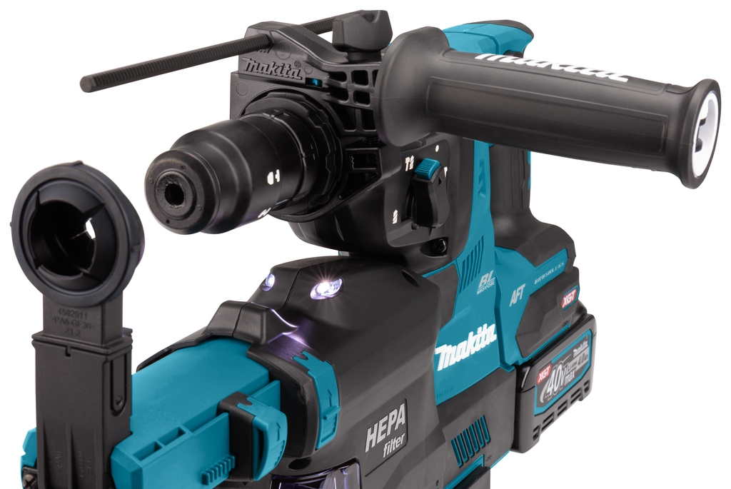 Makita HR002GM204 Młotowiertarka SDS-Plus 40 V Max 4,0 Ah Li-Ion z odsysaniem pyłu
