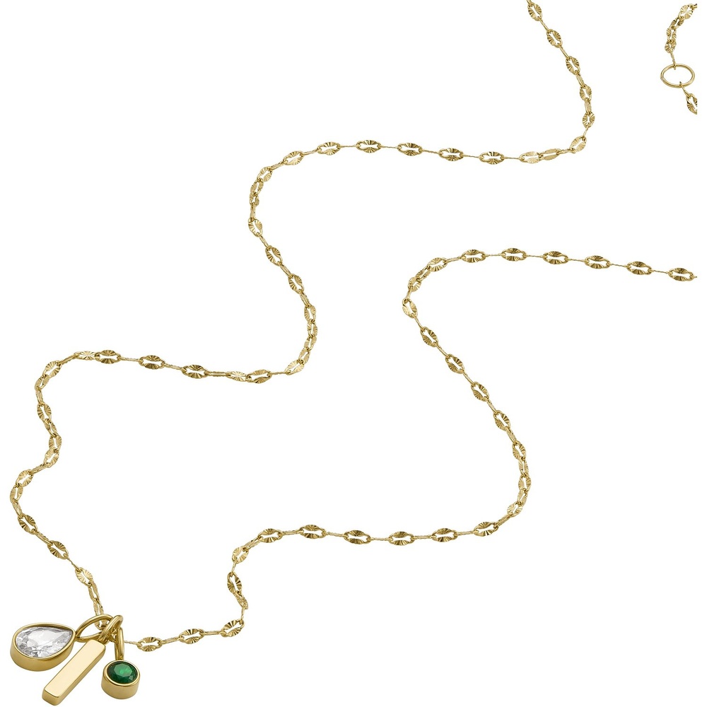Fossil Chaînette Acier inoxydable collier