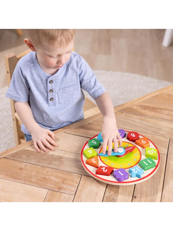 Melissa & Doug Holzuhr mit Formen zum Sortieren 13 Teile günstig kaufen onesize