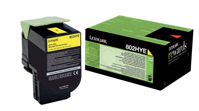 Lexmark Original Tonerkartusche 80C2HYE Gelb