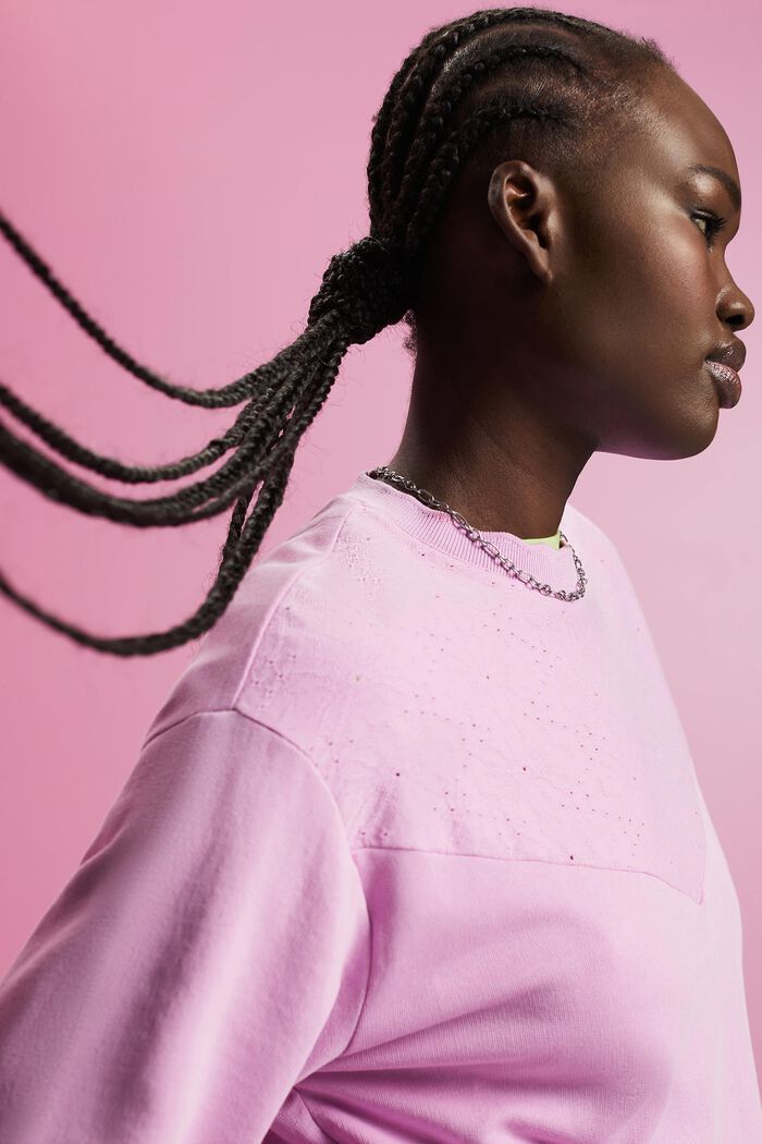 Sweatshirt mit Stickerei