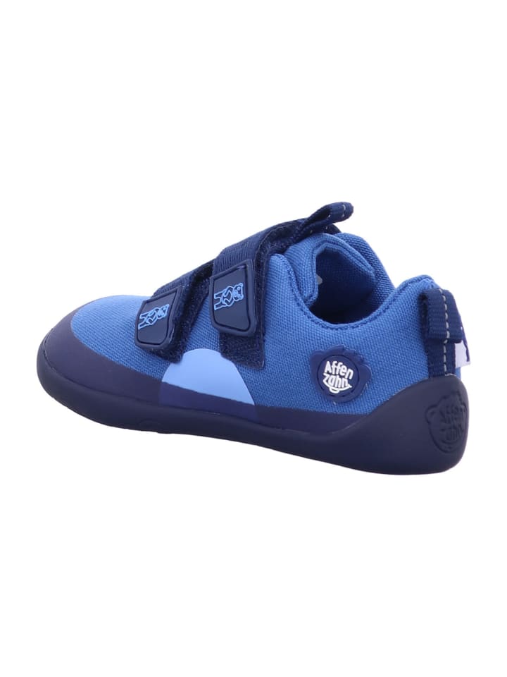 Affenzahn Jungen- Halbschuhe Halbschuh Baumwolle Lucky  Bär in Blau günstig kaufen