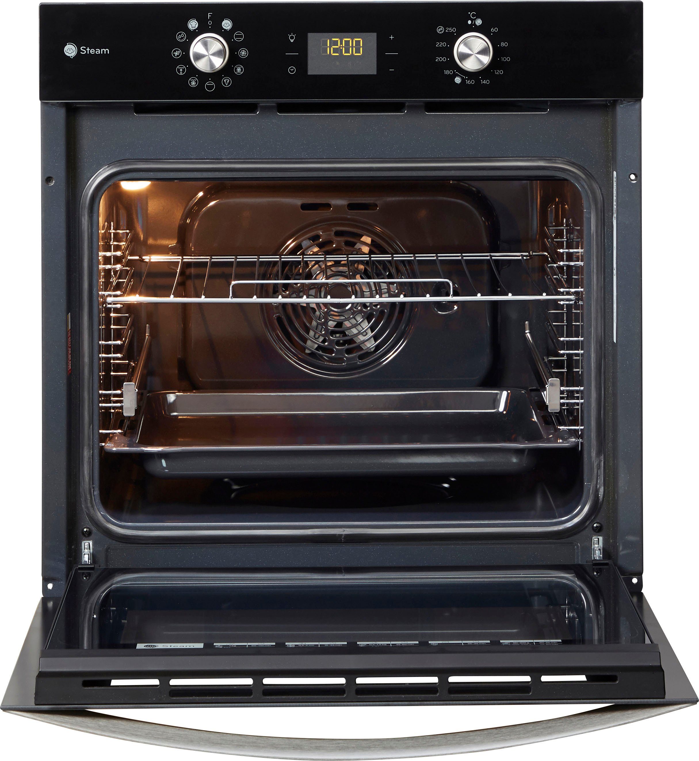Privileg Backofen-Set BAKO Turn&Go Steam 500, mit Backauszug, Hydrolyse, Dampffunktion