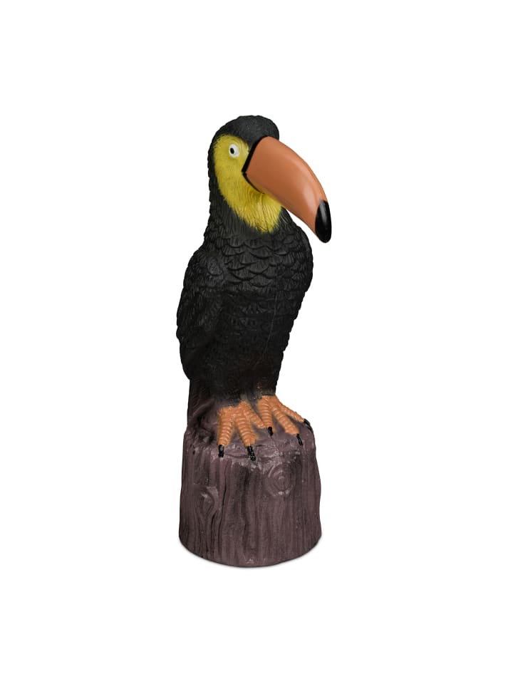 relaxdays Gartenfigur Vogel in Schwarz/ Braun günstig kaufen onesize