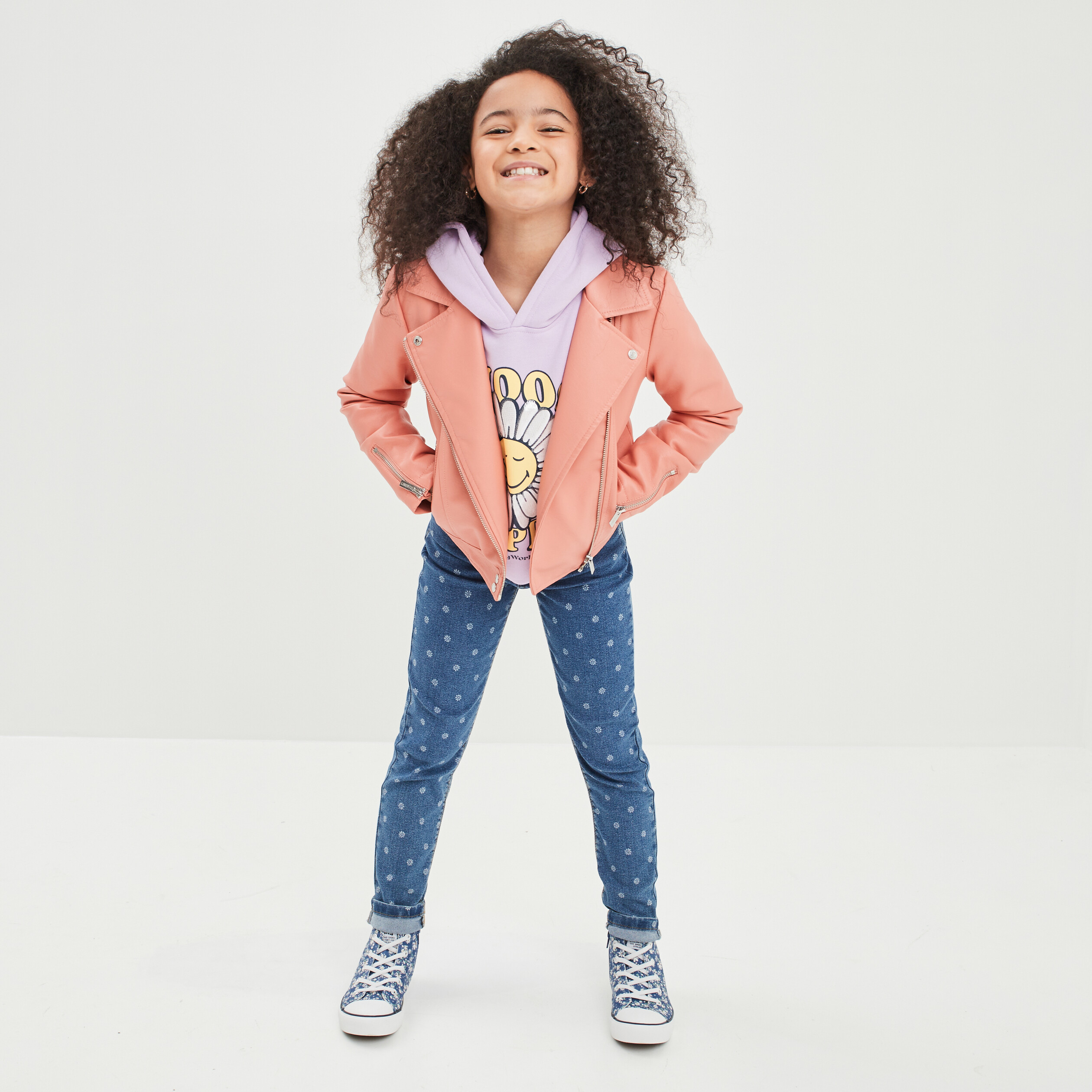 Jeans slim taille ajustable bleu fille | La Halle