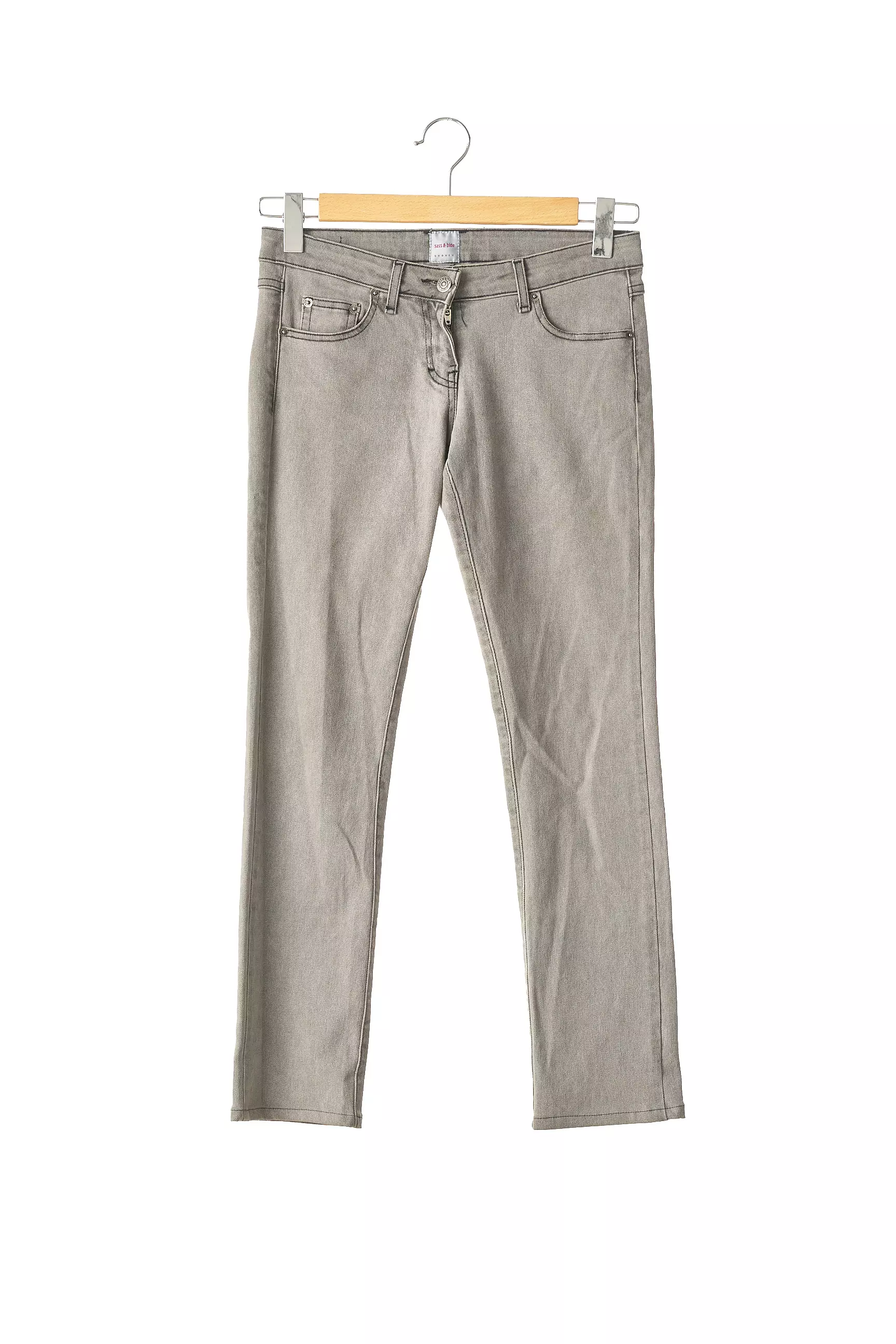 Sass   Bide Pantalon7 8 Femme couleur gris