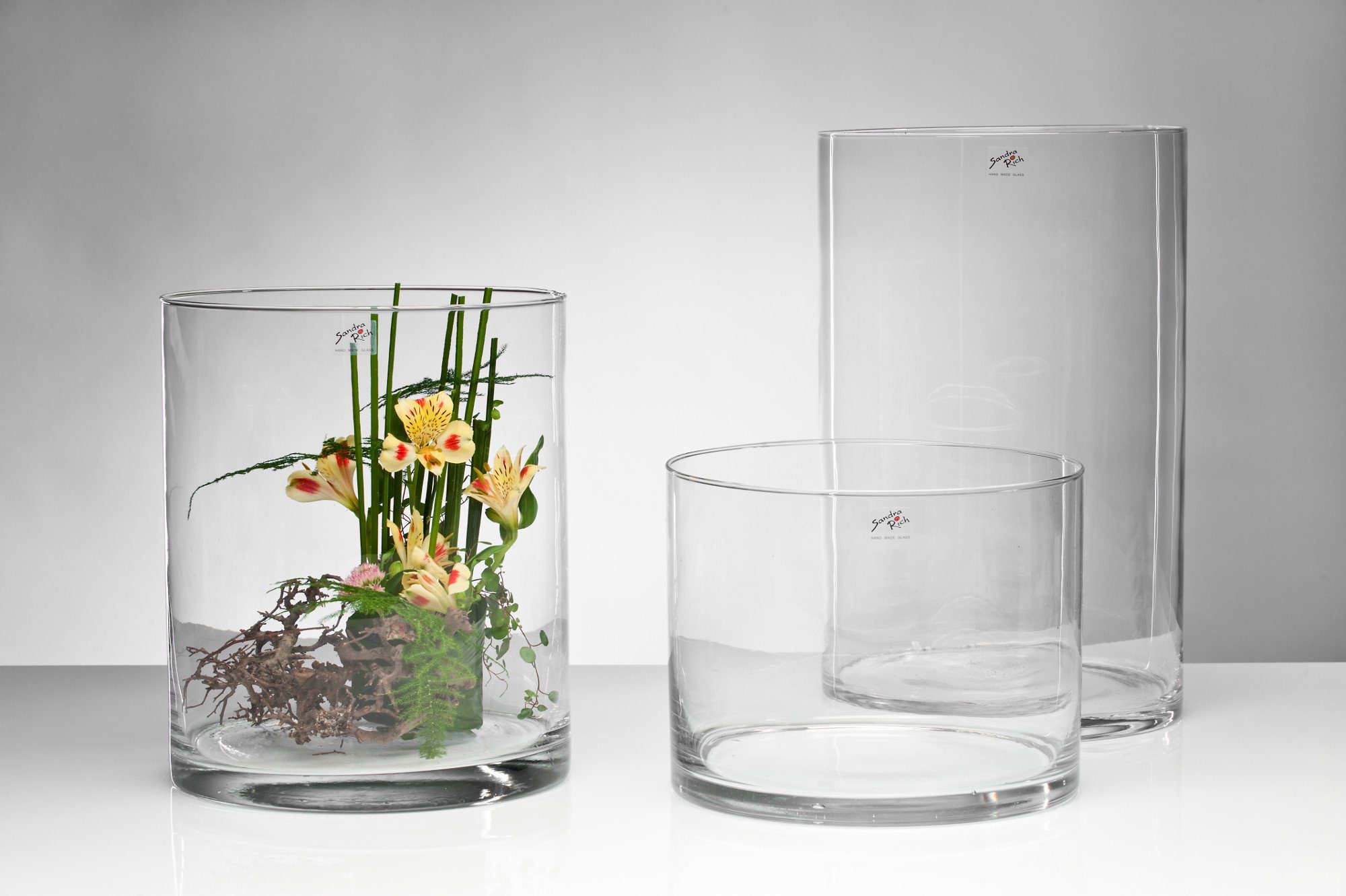 Sandra Rich Dekovase CYLI - cylindrical vase - hot cut