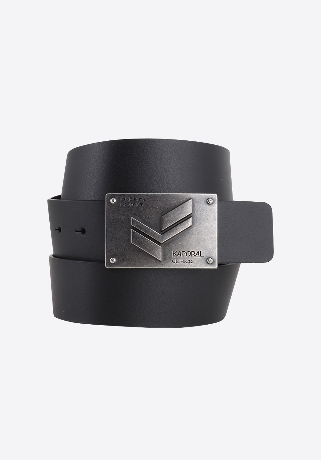 VOLD   Ceinture en cuir noir Homme