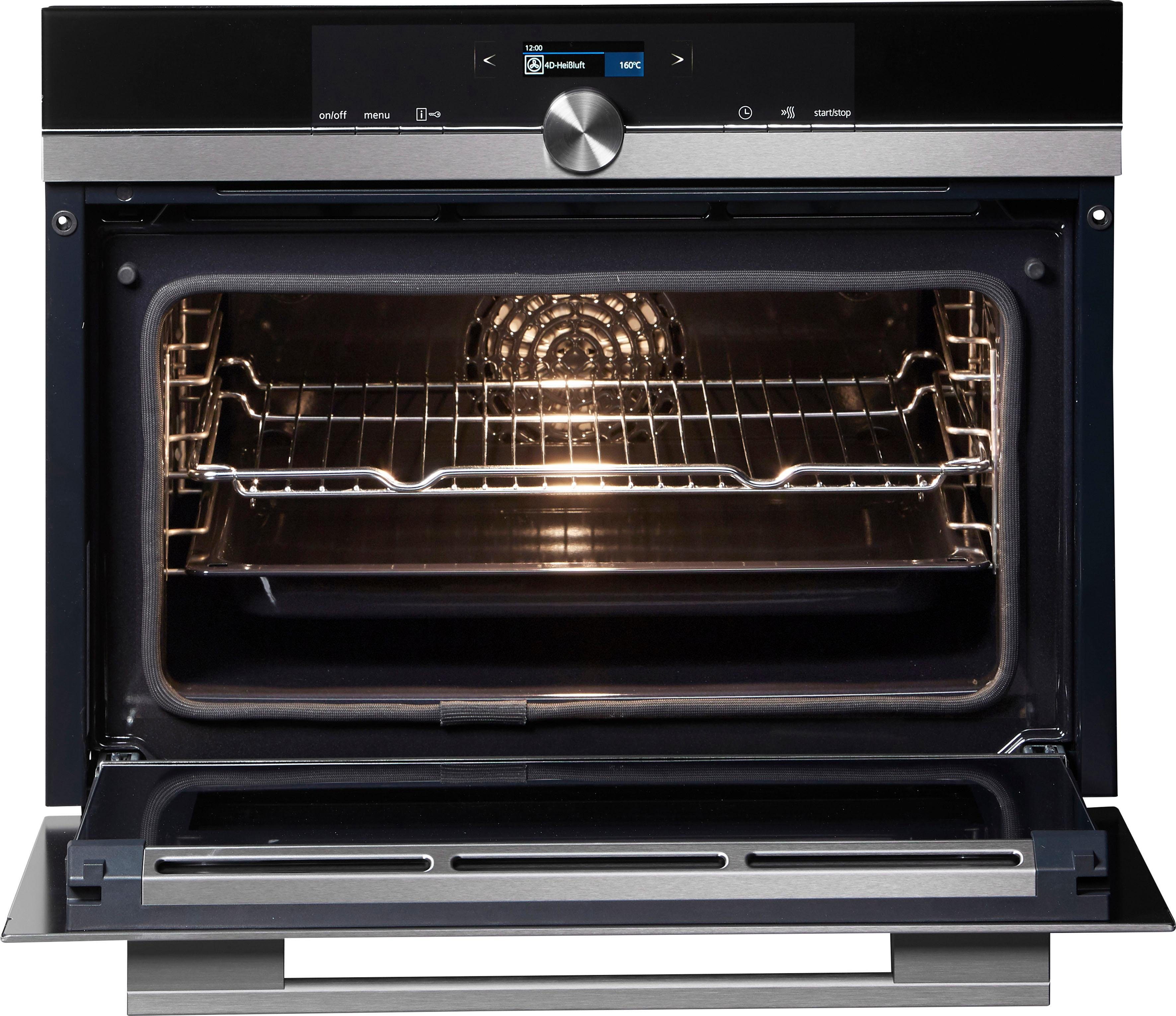 SIEMENS Pyrolyse Backofen CB674GBS3, mit Teleskopauszug nachrüstbar, Aqua-Reinigungsfunktion