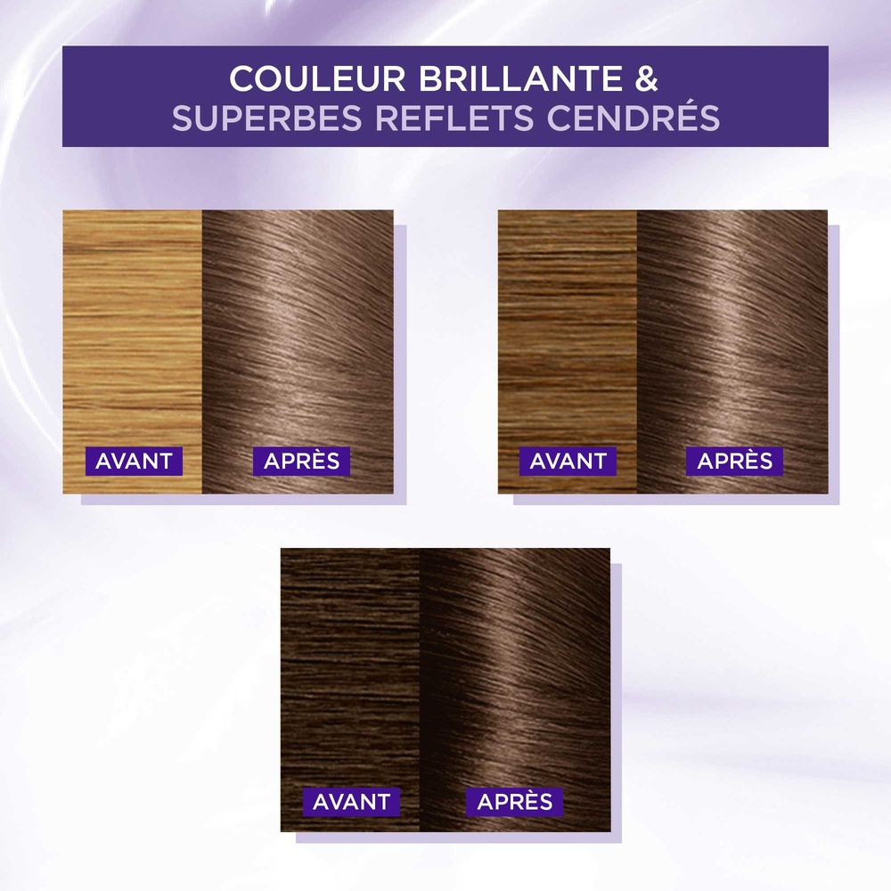 L'Oréal Paris Excellence Cool Crème Coloration permanente cendrée anti-reflets jaunes indésirables