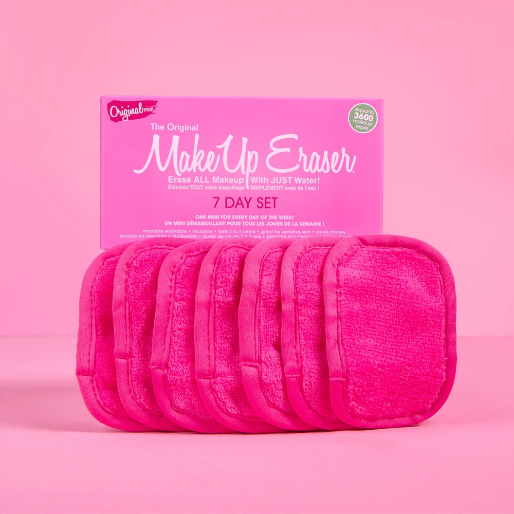 MakeUp Eraser Original Pink 7 day set Serviette démaquillante réutilisable