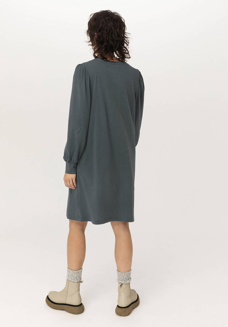 Mini-Kleid aus Bio-Baumwolle mit Bio-Merinowolle